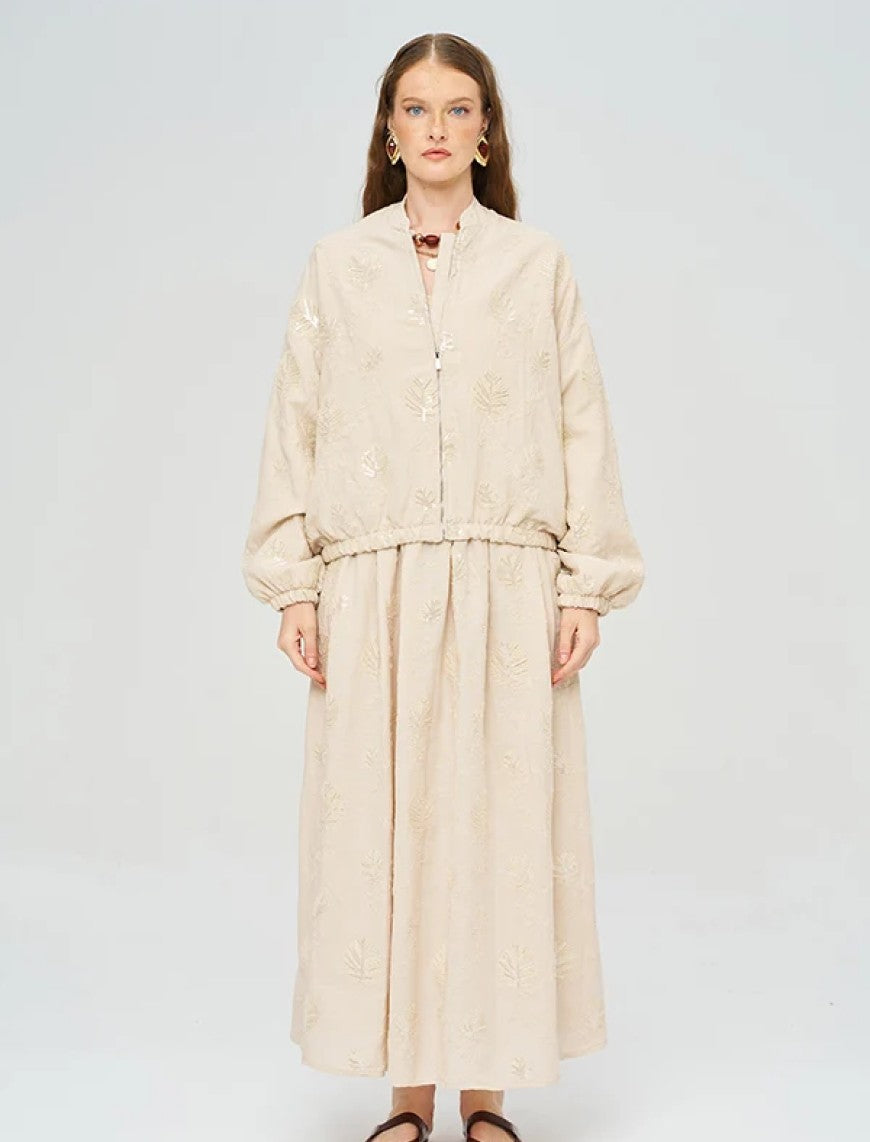 Stylish Modern Summer Women's Jacket - Skin