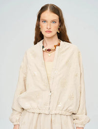 Stylish Modern Summer Women's Jacket - Skin