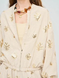 Stylish Modern Summer Women's Jacket - Skin