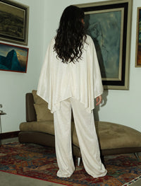 Moonlight Draped Co-ord Set - Off White