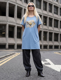 Round Neck T-Shirt - Sky