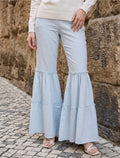 Cotton Linen Trouser - Sky