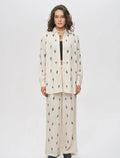Beaded Oversize Shirt - Off White