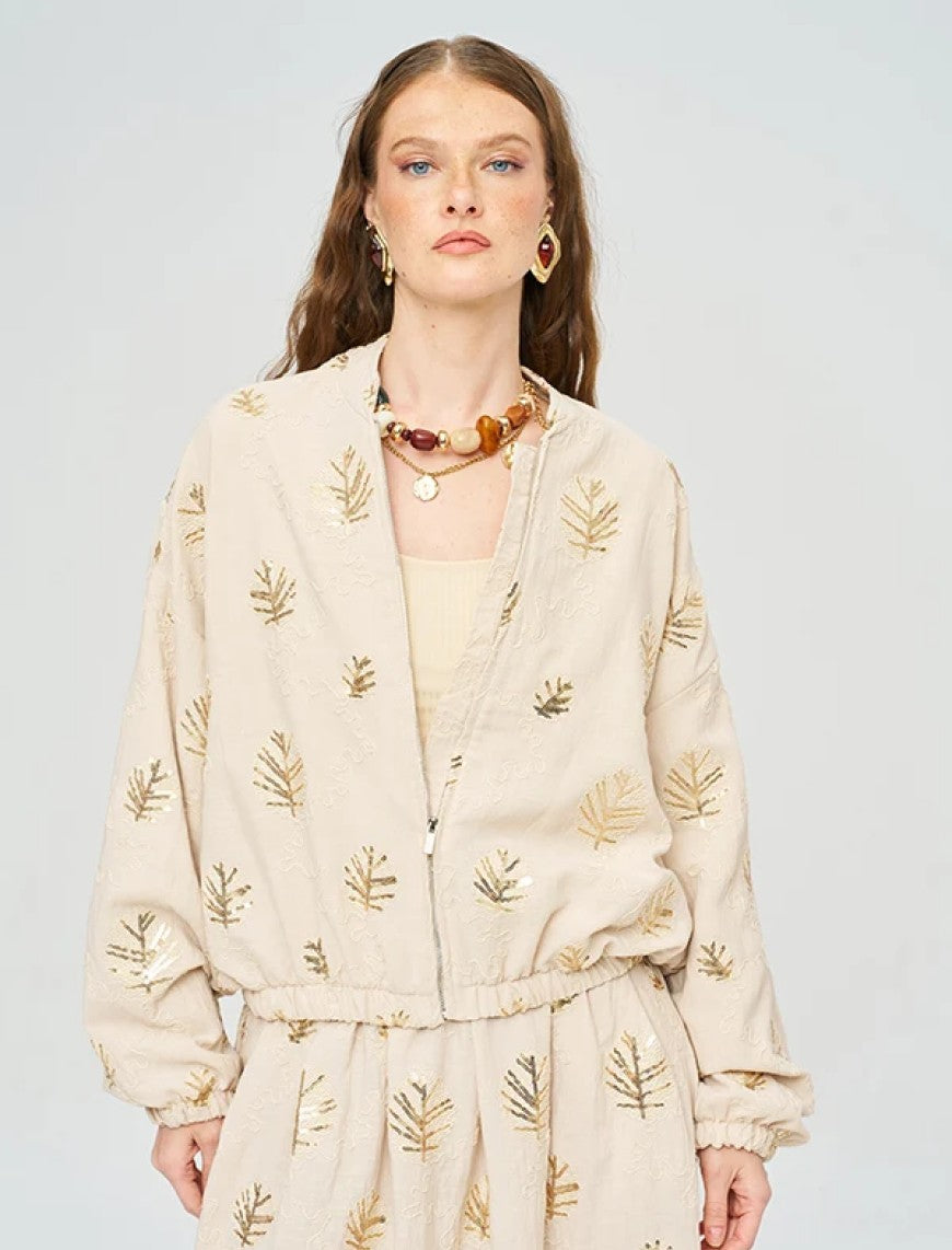 Stylish Modern Summer Women's Jacket - Skin