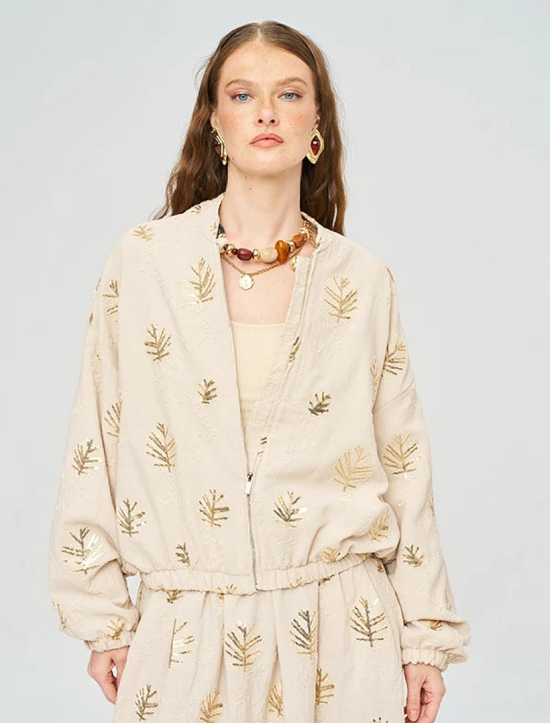 Stylish Modern Summer Women's Jacket - Skin