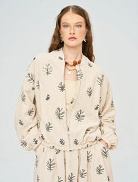 Stylish Modern Summer Women's Jacket - Skin
