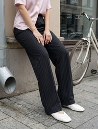 Cotton Linen Trouser - Black