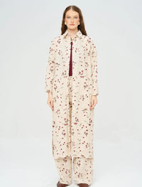 Bohemian Style Maxi Dress with Floral Embroidery and Sequins - Skin