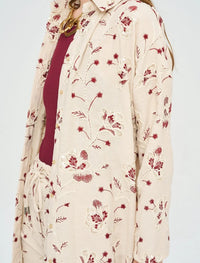 Bohemian Style Maxi Dress with Floral Embroidery and Sequins - Skin