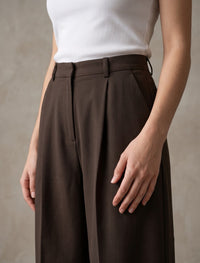 Tropical Woven Pant - Brown