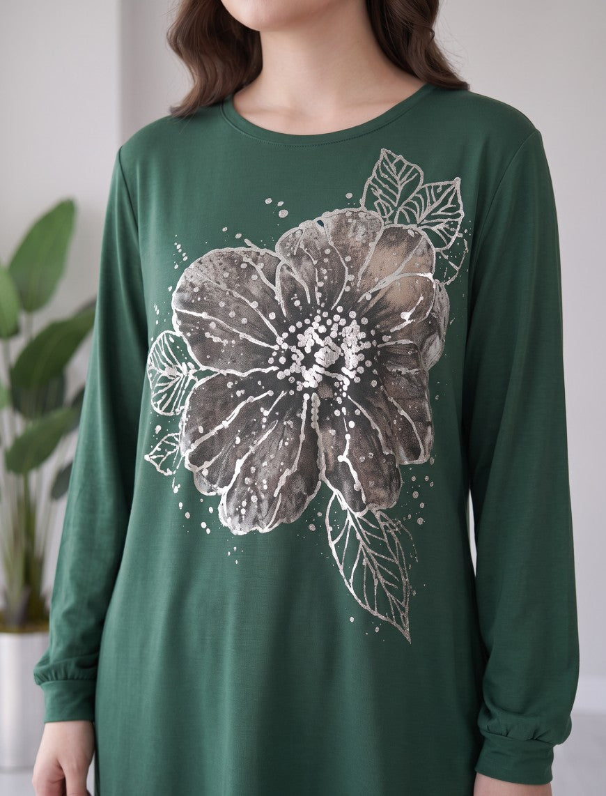 Round Neck T-Shirt - Green