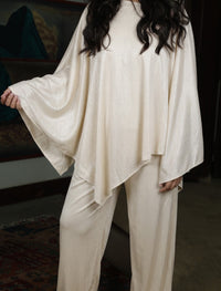 Moonlight Draped Co-ord Set - Off White