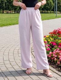 Cotton Linen Trouser - Pink