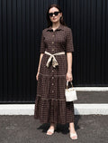 Indigo Silk Women's Frock - Chocolate