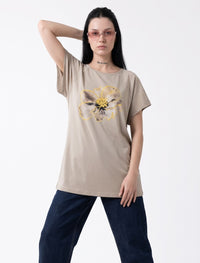 Round Neck T-Shirt - Skin