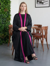 Silk Jacquard Women's Shrug - Black