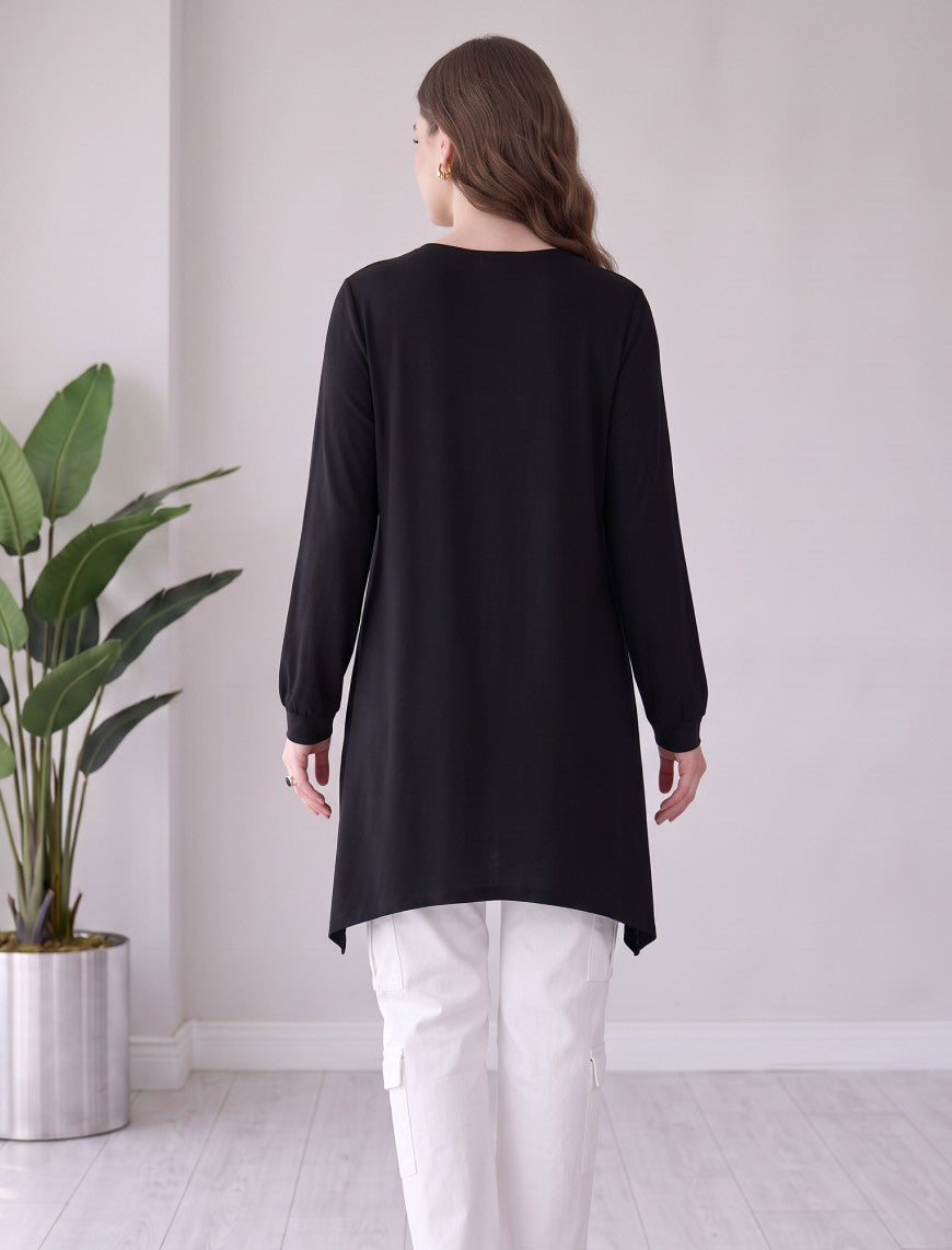 Round Neck T-Shirt - Black