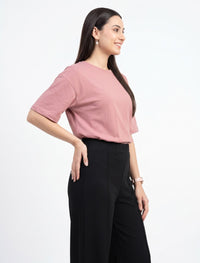 Cotton Blended Jersey Trouser - Black