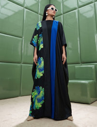 Silk Jacquard Women's Shrug - Black