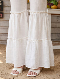 Cotton Linen Trouser - Off White