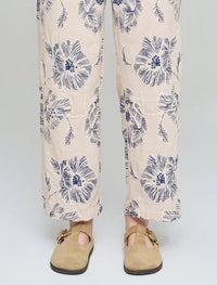 Wide-Leg Trousers with Floral Embroidery and Sequin Details - Skin