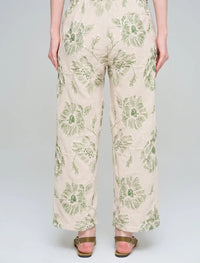 Wide-Leg Trousers with Floral Embroidery and Sequin Details - Skin