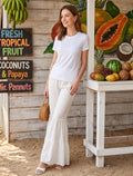 Cotton Linen Trouser - Off White