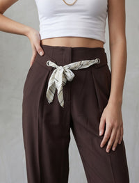 Linen Trouser - Brown