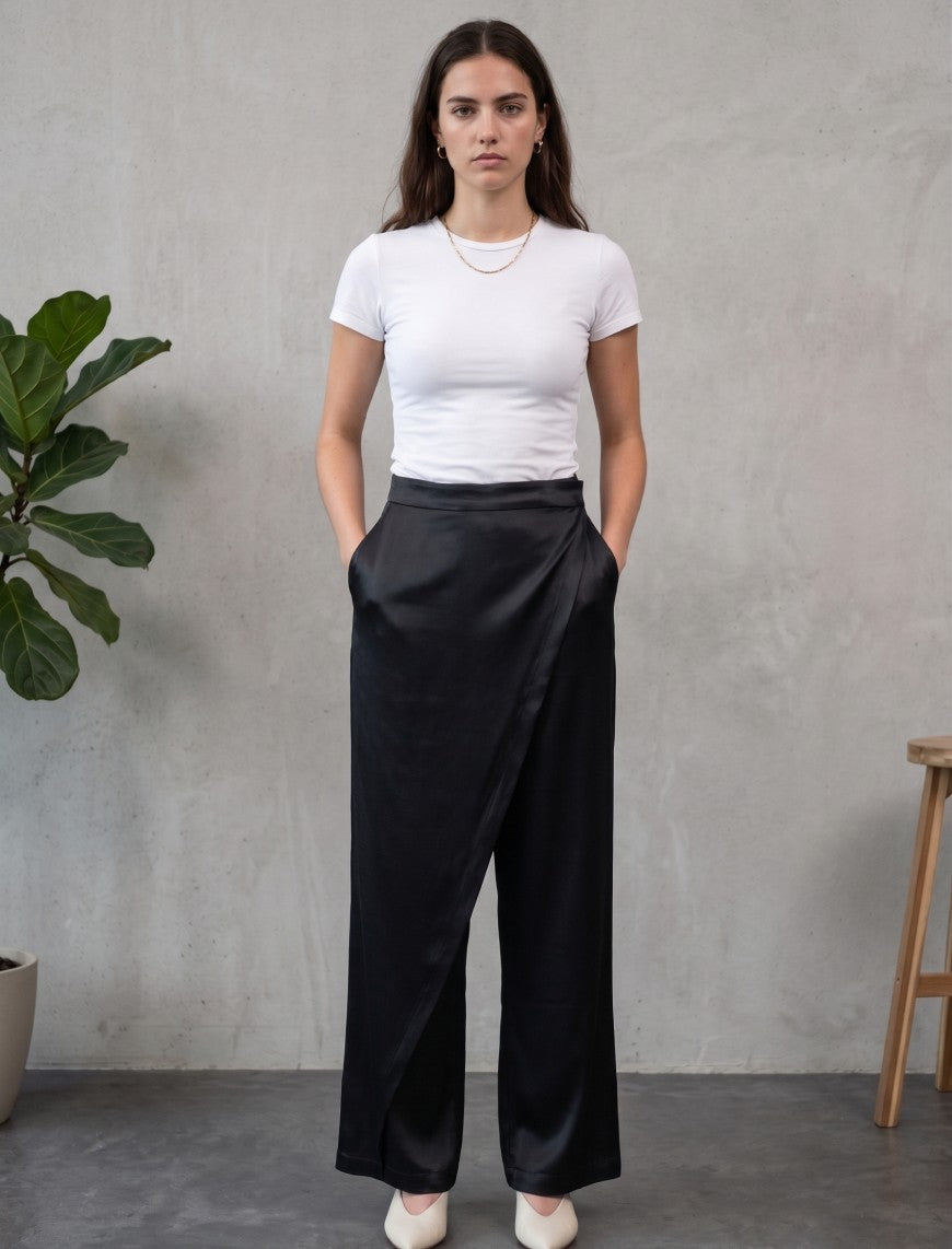 Silk Pant - Black