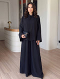 Button Down Grace Set - Black