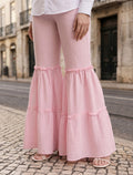 Cotton Linen Trouser - Pink