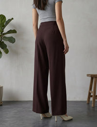 Tropical Woven Pant - Burgundy