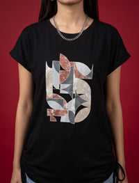 Round Neck T-Shirt - Black