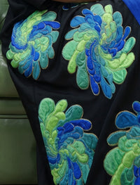 Silk Jacquard Women's Shrug - Black