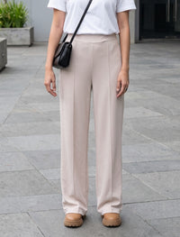 Cotton Blended Jersey Trouser - Skin