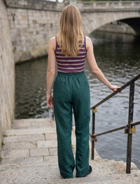 Cotton Linen Trouser - Green