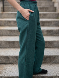 Cotton Linen Trouser - Green