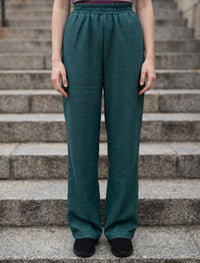 Cotton Linen Trouser - Green