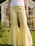 Cotton Linen Trouser - Yellow