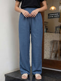 Cotton Linen Trouser - Blue