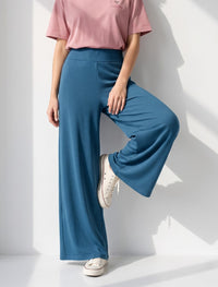 Cotton Blended Jersey Trouser - Zink