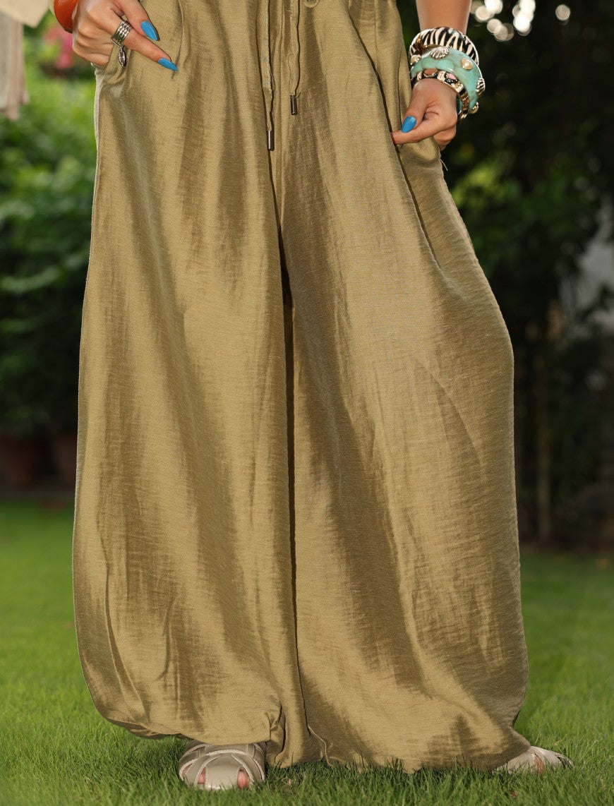 Linen Trouser - Green