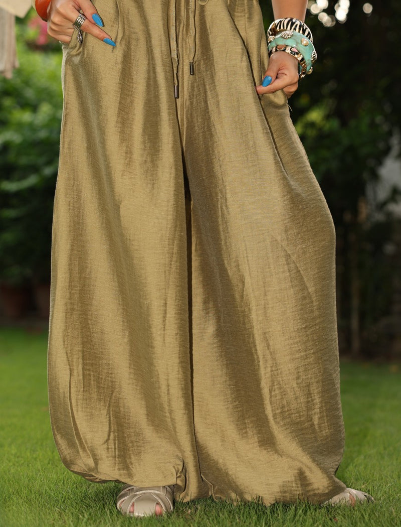 Linen Trouser - Green