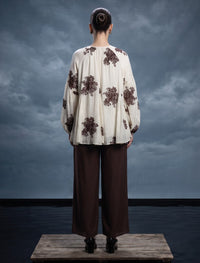 Co-Ords Set - White & Brown