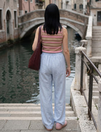 Cotton Linen Trouser - Sky