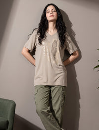 Round Neck T-Shirt - Skin