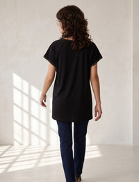 Round Neck T-Shirt - Black