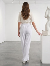 Cotton Linen Trouser - White