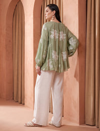 Co-Ords Set - Green & White