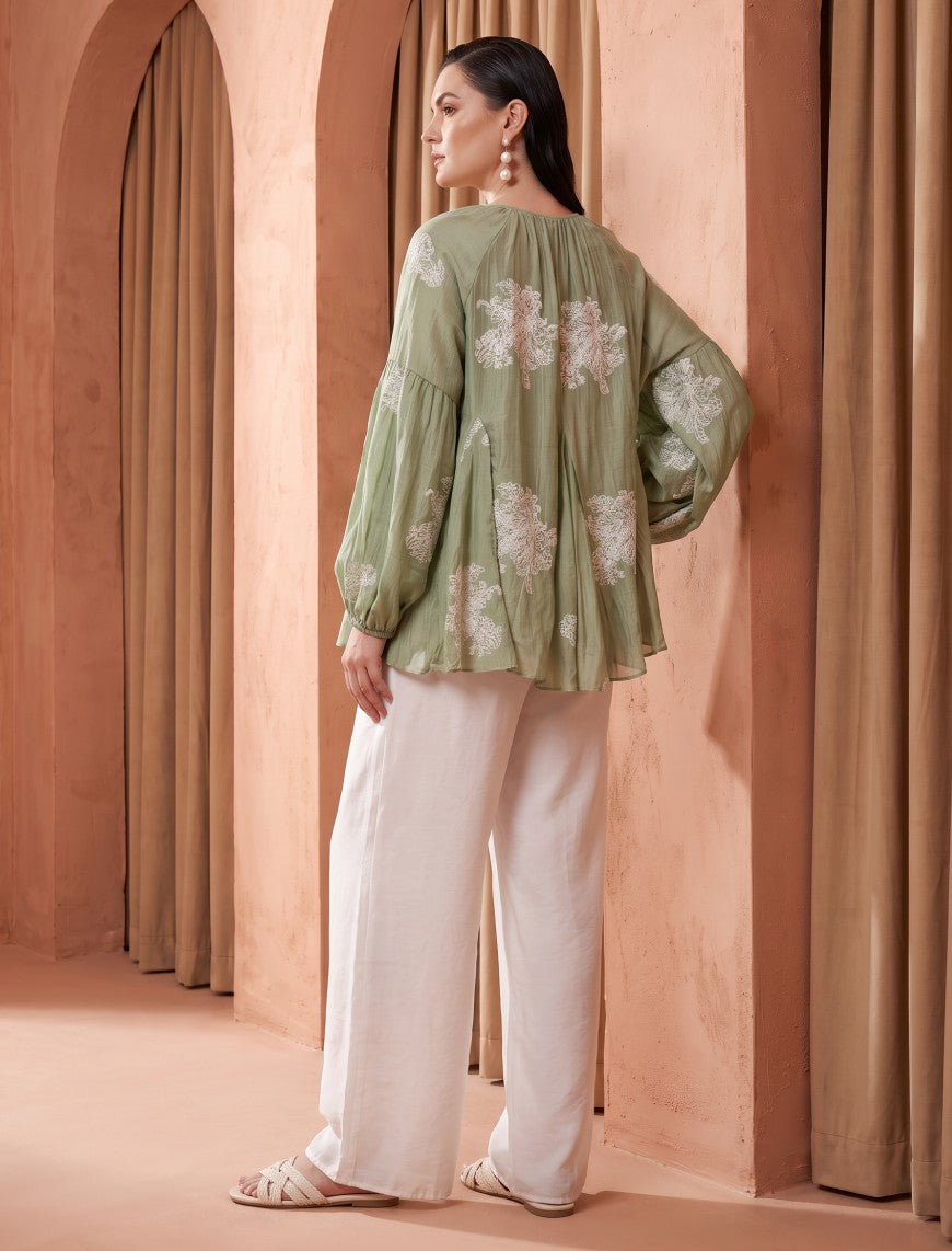 Co-Ords Set - Green & White